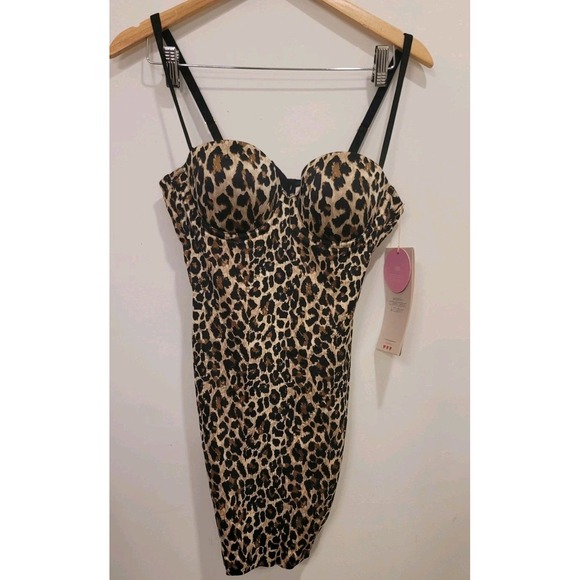 Victoria's Secret Lingerie Shapewear Leopard Power Figure Slimming New - Picture 1 of 7